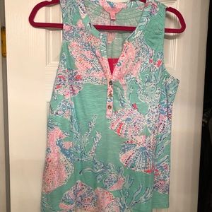 Lilly Pulitzer Cotton sleeveless top